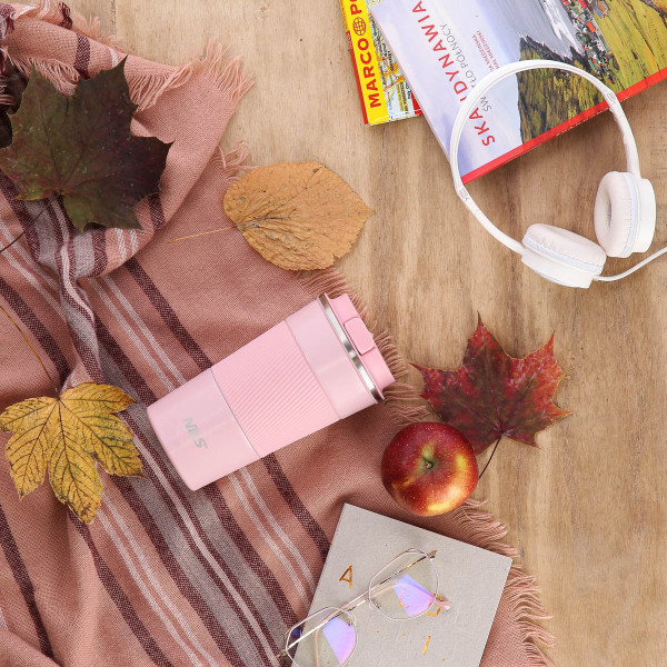 Kubek termiczny różowy Nils NCC09