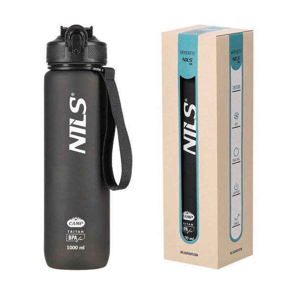 Butelka czarna tritanowa Nils Camp NCD68