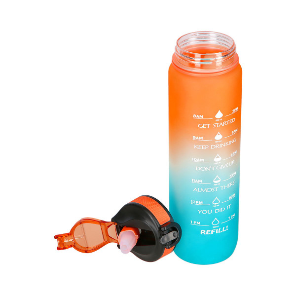 Butelka pomarańczowo-niebieska tritanowa Nils Camp NCD68