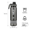 Butelka szara tritanowa Nils Camp NCD07