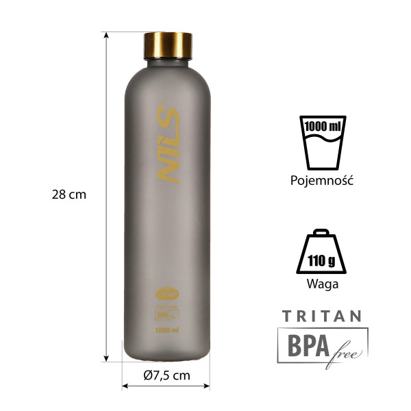 Butelka grafit tritanowa Nils Camp NCD61
