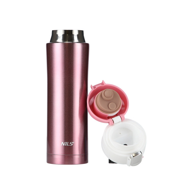 Kubek termiczny różowy Nils NCB10