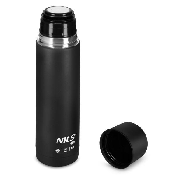 Termos turystyczny Nils Camp NC3803, 500 ml, czarny