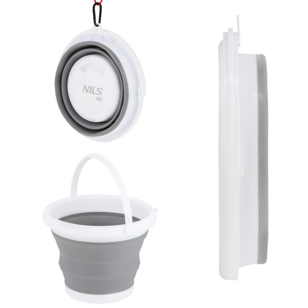 Wiadro składane szare Nils Camp NC1783, 5L