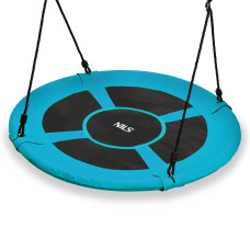 Bocianie gniazdo huśtawka Nils NB5031, śr.100cm, turkus