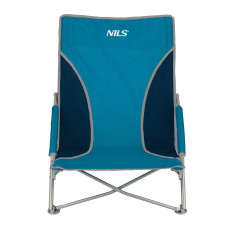 Krzesło plażowe Nils Camp NC3035, niebiesko-szare
