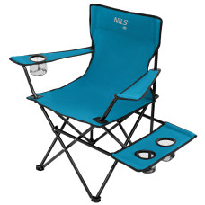 Krzesło turystyczne niebiesko-szare Nils Camp NC3301