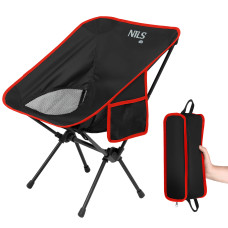 Krzesło składane Ultralight Nils Camp NC3320, czarne