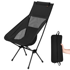 Krzesło składane Ultralight Black Nils Camp NC3321