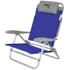 Krzesło turystyczne 2w1 składane Nils Camp NC3502, niebiesko-szare