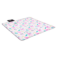 Koc piknikowy Flamingi Nils NC8009, 200x200cm, PE ALU