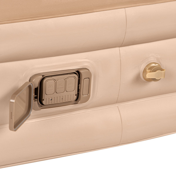 Materac dwuosobowy king size beżowy, Nils Camp NC2808, + pompka elektryczna