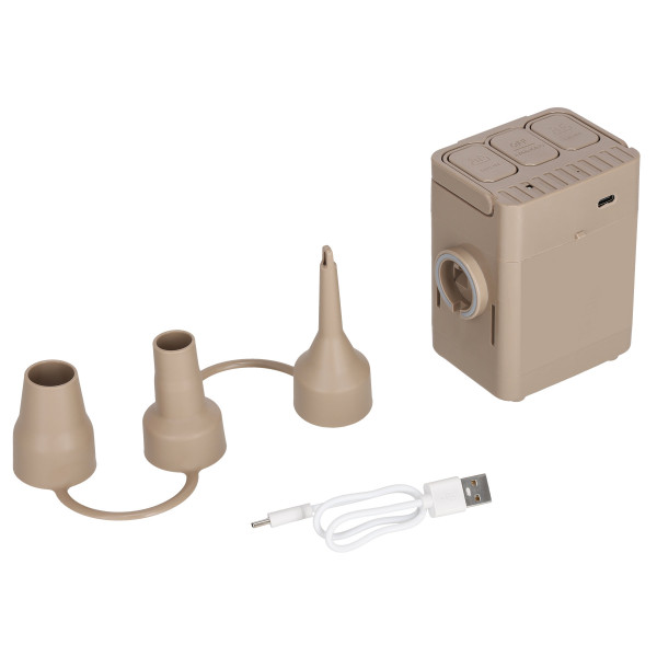 Materac dwuosobowy king size beżowy, Nils Camp NC2808, + pompka elektryczna