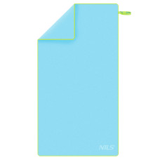 Ręcznik z mikrofibry jasnoniebieski Nils NCR12, 180x100cm