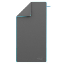 Ręcznik z mikrofibry Nils NCR13, ciemnoszary, 200x90cm