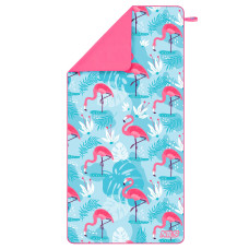 Ręcznik z mikrofibry flamingi Nils NCR14, 160X80cm