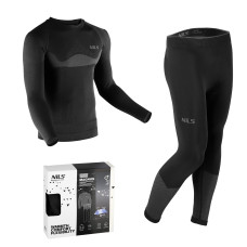 Bieliźna termoaktywna czarna Magnus Nils BTZ0464, zestaw 2XL/3XL