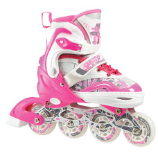 Łyżworolki z wym. pł. figurową Nils Extreme NF10927 A 2w1, dark pink, rozm. L(39-42)