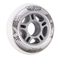 Kółka białe Pu 80x24 82A Nils Extreme, (4szt)
