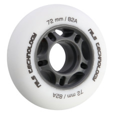 Kółka białe matowe Nils Extreme PU 72x24 82A, (4szt)