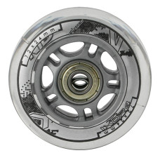 Koła PU 72x24 82A przezroczyste (4szt) + ABEC-7 (8szt) zestaw Nils Extreme