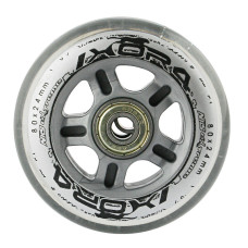 Koła PU 80x24 82A przezroczyste (4szt) + ABEC-7 (8szt) zestaw Nils Extreme