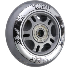 Rolekowce PU 80x24 82A Nils Extreme, przezroczyste, zestaw N (4szt) + ABEC-7 (8szt)