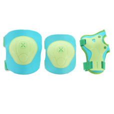 Zielono-lazurowy zestaw ochroniaczy Nils Extreme H704, rozm. L