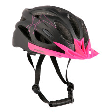 Kask Nils Extreme MTW291, czarno-różowy, rozm. L (55-61cm)