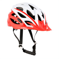 Kask biało-czerwony Nils Extreme MTW210, rozm. M (53-60cm)