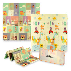 Mata dziecięca składana Zoo Nils Fun MD04, 195x180cm