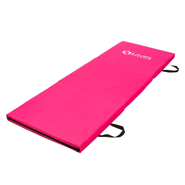 Materac gimnastyczny składany HMS Premium MGS02 PINK, 1800x600MM