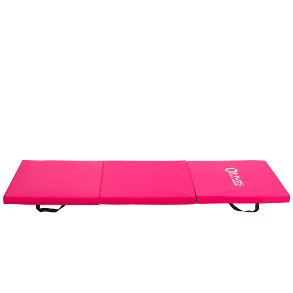 Materac gimnastyczny składany HMS Premium MGS02 PINK, 1800x600MM