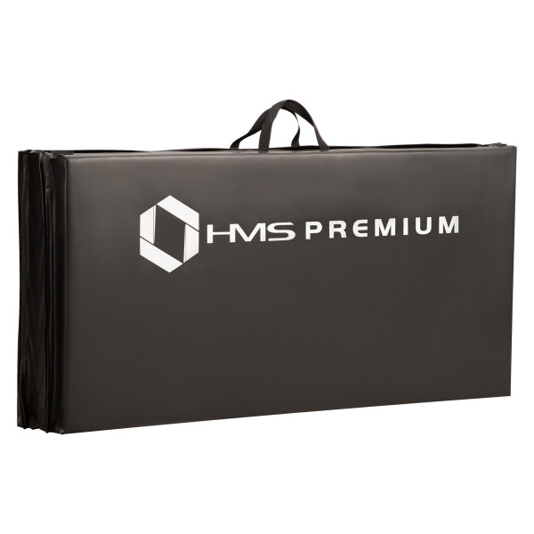 Materac gimnastyczny składany HMS Premium MGS01 Black, 2400x1200 mm