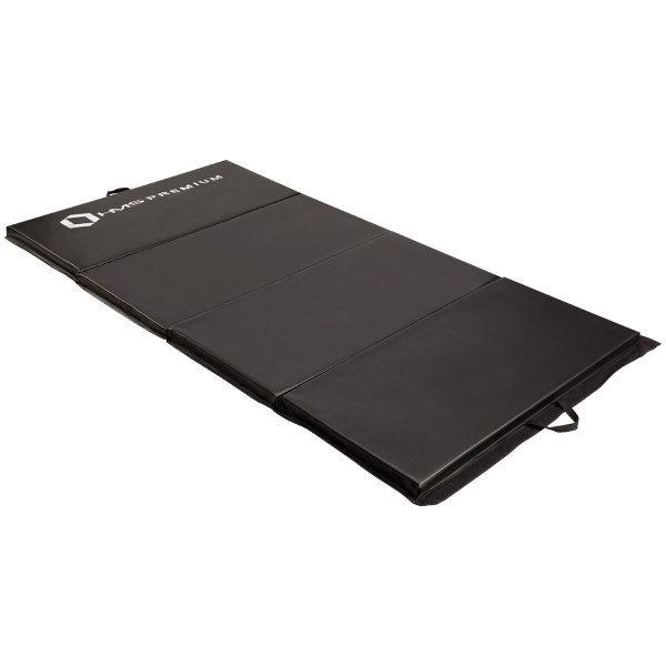 Materac gimnastyczny składany HMS Premium MGS01 Black, 2400x1200 mm