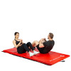 Materac gimnastyczny składany HMS Premium MGS01 RED, 2400x1200 mm