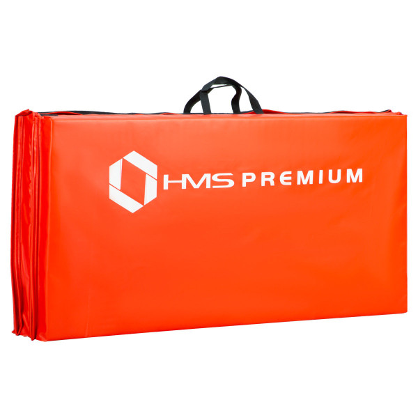 Materac gimnastyczny składany HMS Premium MGS01 RED, 2400x1200 mm
