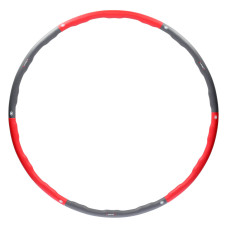 Hula Hop 1,2kg 100cm HMS HHP002, red-grey