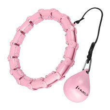 Hula hop Plus Size Light Pink z wypustkami i obciążnikiem HMS HHW11