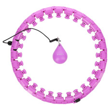 Hula hop Plus Size HMS HHW12 Violet z wypustkami i obciążnikiem