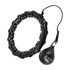 Hula hop black z wypustkami i obciążnikiem HMS HHW02, rednie obciążenie