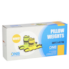 Obciążniki yellow One Fitness WW01, 2 x 0.7 kg