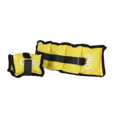 Obciążniki yellow One Fitness WW02, 2 x 1.5 kg