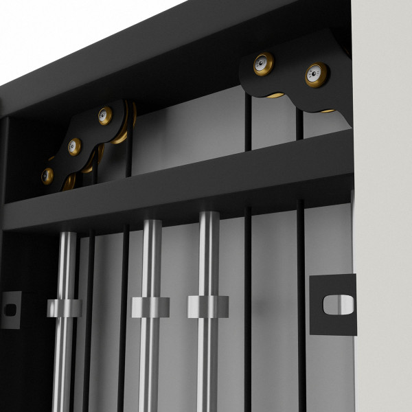 Brama treningowa podwójna ze stosem Commercial HMS BS302