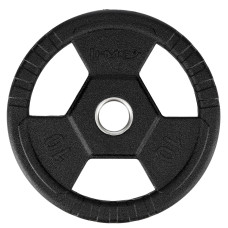 Talerz olimpijski ogumowany HMS TOH10, czarny, 10 kg