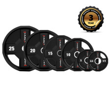 Talerz olimpijski poliuretanowy CPU 10kg HMS TPC10