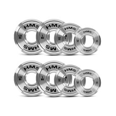 Zestaw talerzy olimpijskich stalowych kalibrowanych 2 x 0.25 - 1.25kg (6 kg) HMS TOS