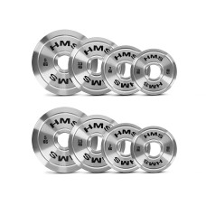 Zestaw talerzy olimpijskich stalowych kalibrowanych HMS TOS, 2 x 1.5 - 5.0kg (22 kg)