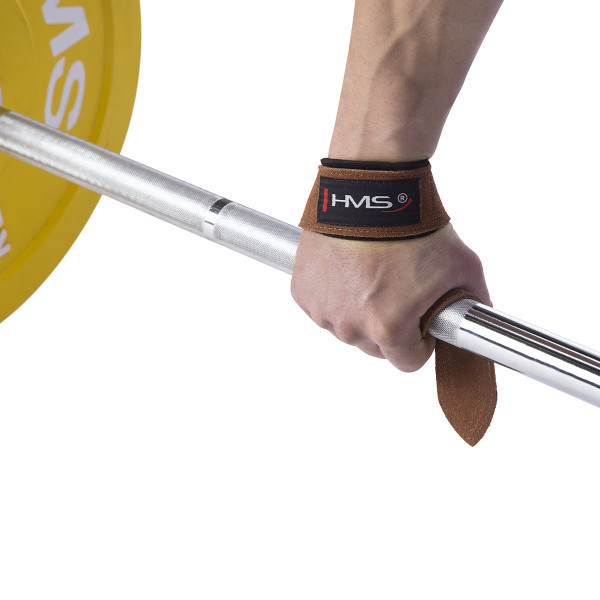 Paski treningowe do martwego ciągu skóra HMS F4435