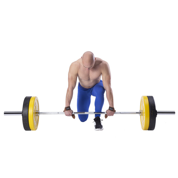 Paski treningowe do martwego ciągu skóra HMS F4435